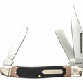 Schrade OLD TIMER 858OT Folding Pocket Knife, 2.8 in L Blade, Stainless Steel Blade, Sawcut Handle 1187286 858OT